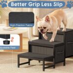 3-Step Dog Stairs with Storage Drawers – photo 6