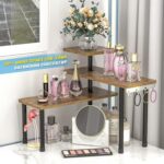 3-Tier Countertop Corner Shelf for Kitchens (Rustic Brown) – photo 5