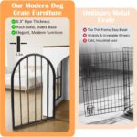 32 Inch Dog Crate Furniture for Small Medium Dogs, White