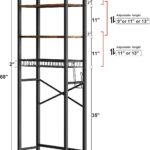 4-Tier Over-the-Toilet Storage Shelf with Basket – photo 5