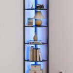 6-Tier Corner Shelf with LED Lights (67.5" Tall)