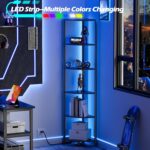 6-Tier Corner Shelf with LED Lights (67.5" Tall) – photo 4
