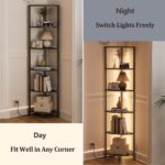 6-Tier Corner Shelf with LED Lights (67.5" Tall) – photo 8