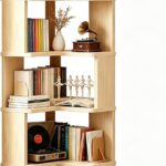 6-Tier L-Shaped Corner Bookshelf with Bookends – photo 3