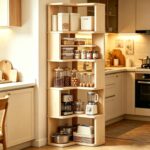 6-Tier L-Shaped Corner Bookshelf with Bookends – photo 6