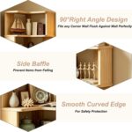 6-Tier L-Shaped Corner Bookshelf with Bookends – photo 4