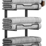 Aetyord Hanging Towel Racks for Bathroom No Drill - 6-Tier