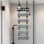 Aetyord Hanging Towel Racks for Bathroom No Drill - 6-Tier