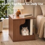 Cat House Side Table with Scratching Post – photo 5