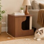 Cat House Side Table with Scratching Post – photo 8