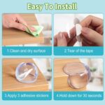 Clear Rounded Table Corner Protectors (12-Pack) – photo 6