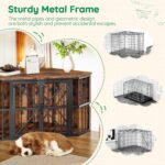 Corner Dog Crate Furniture, 44" (Rustic Brown) – photo 7
