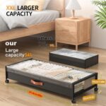 Eastherry Under Bed Storage with Wheels, 2 Pack 36" Extra