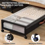 Eastherry Under Bed Storage with Wheels, 2 Pack 36" Extra
