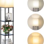 Floor Lamp with Shelves for Corners (63" Tall)