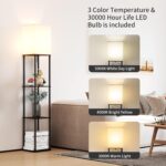 Floor Lamp with Shelves for Corners (63" Tall) – photo 2