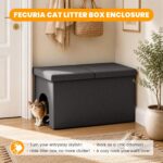 Hidden Litter Box Ottoman Enclosure (Dark Grey) – photo 7