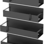 Magnetic Spice Racks for the Fridge (4-Pack, Black) – photo 6