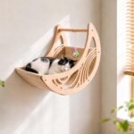 Moon & Star Cat Wall Shelves with Hammock – photo 5