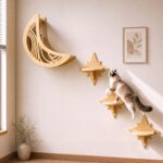 Moon & Star Cat Wall Shelves with Hammock – photo 6
