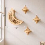 Moon & Star Cat Wall Shelves with Hammock – photo 7