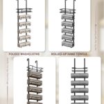 Over-the-Door Towel Rack, No Drilling (6-Tier, Black) – photo 5