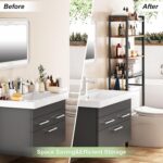 Over-The-Toilet Storage Rack, 4-Tier Bathroom Organizer Shelf Over Toilet with