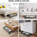 Rolling Under-Bed Storage Drawers with Wheels (2-Pack) – photo 6