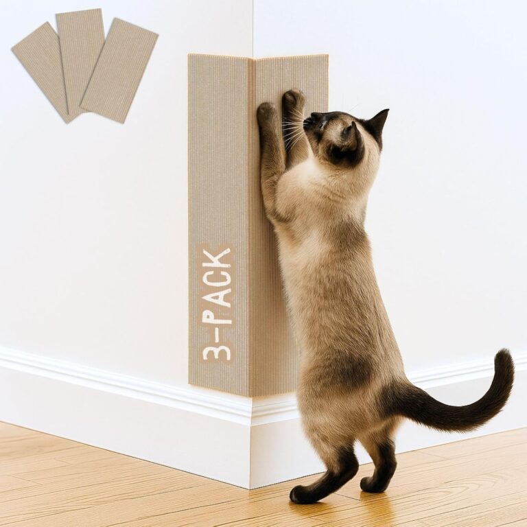 Self-Adhesive Cat Scratch Mats for Corners (3-Pack)