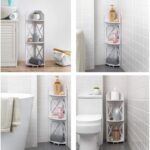 Slim 3-Tier Bathroom Corner Shelf (7.3" Wide) – photo 3