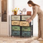 Slim 4-Drawer Fabric Dresser & Nightstand (Floral) – photo 5