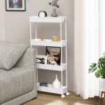 Slim 4-Tier Rolling Storage Cart (4.9" Wide) – photo 7