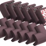Soft Foam Corner Guards for Baby Proofing (12-Pack, Brown)