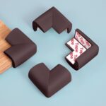 Soft Foam Corner Guards for Baby Proofing (12-Pack, Brown) – photo 2