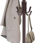 Standing Coat Rack with 12 Hooks (Bronze)