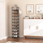 Tall Narrow 10-Tier Shoe Rack for Entryways – photo 2