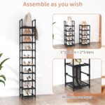 Tall Narrow 10-Tier Shoe Rack for Entryways – photo 5