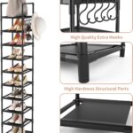 Tall Narrow 10-Tier Shoe Rack for Entryways – photo 4