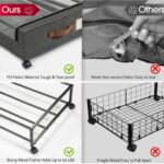 Yecaye Under Bed Storage with Wheels, 2Pack Under Bed Storage